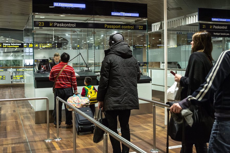 politi lufthavn kastrup paskontrol indvandrere, lufthavn, kastrup