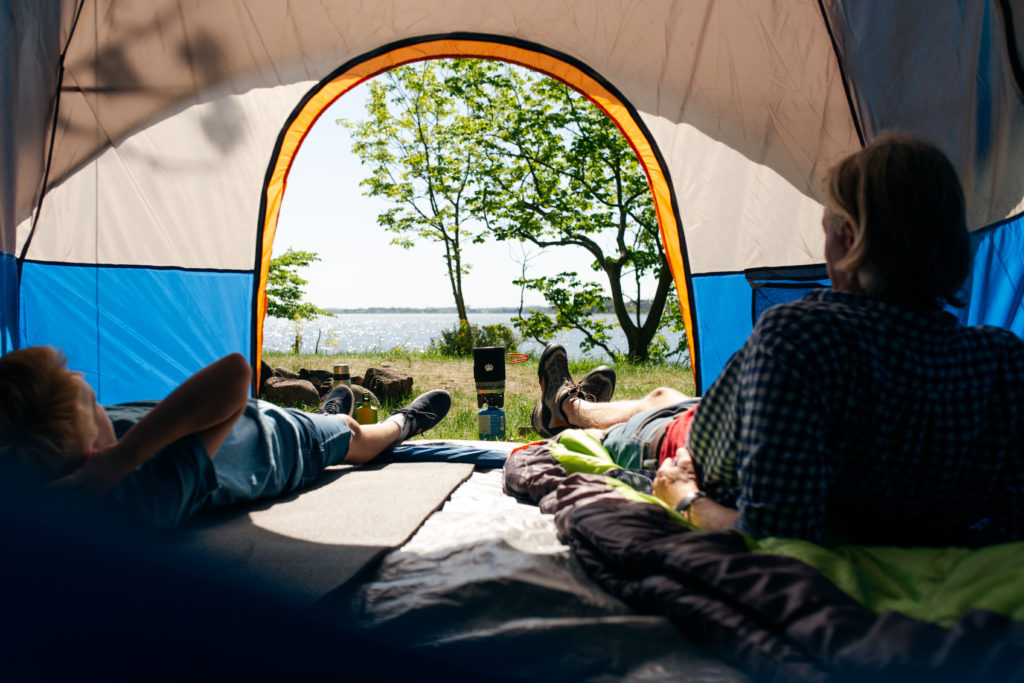 tel friluftsliv sommer danmark camping telt